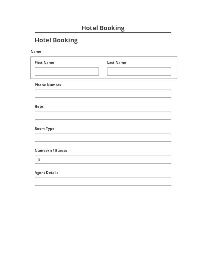 Pre-fill Hotel Booking Netsuite