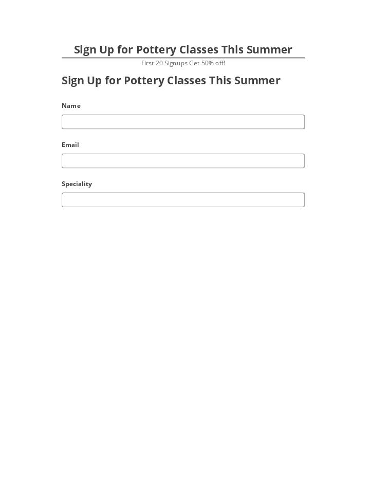Incorporate Sign Up for Pottery Classes This Summer Netsuite
