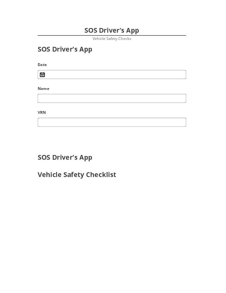 Pre-fill SOS Driver's App Netsuite