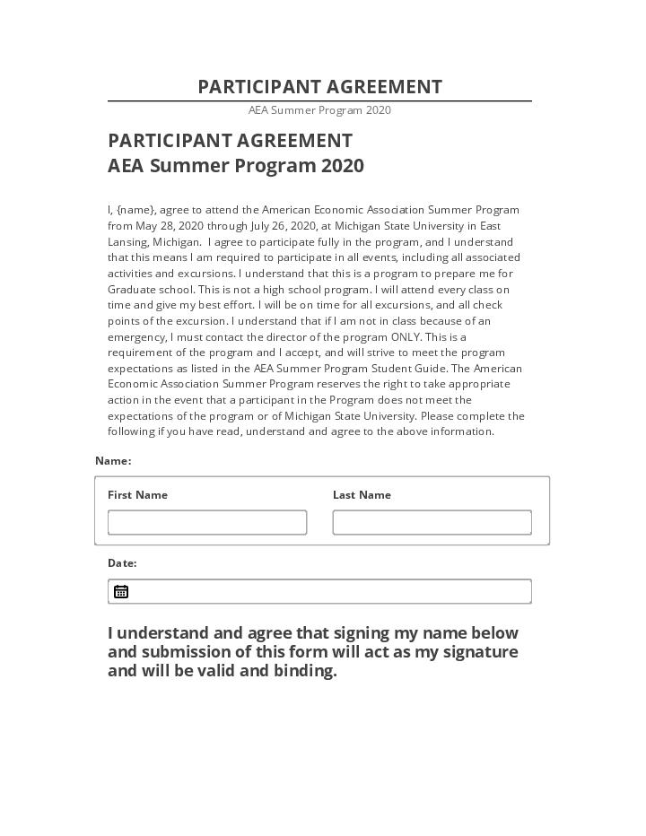 Extract PARTICIPANT AGREEMENT Microsoft Dynamics