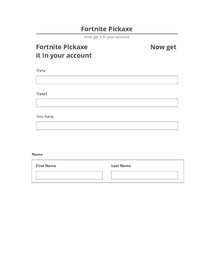Integrate Fortnite Pickaxe Salesforce