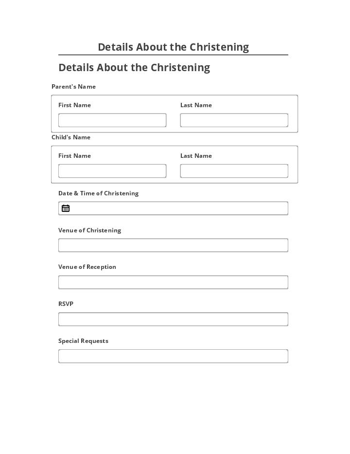 Export Details About the Christening Netsuite