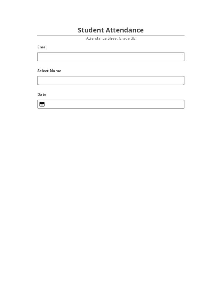 Automate Student Attendance Form