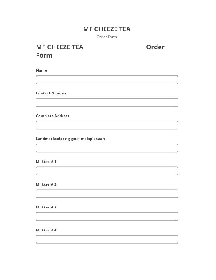 Manage MF CHEEZE TEA Salesforce