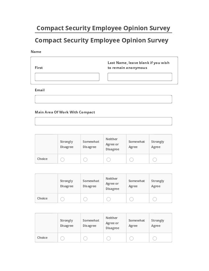 Synchronize Compact Security Employee Opinion Survey Netsuite