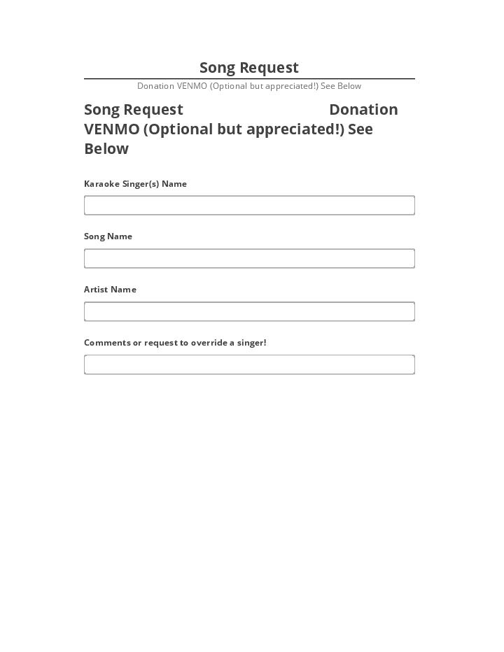 Synchronize Song Request Netsuite