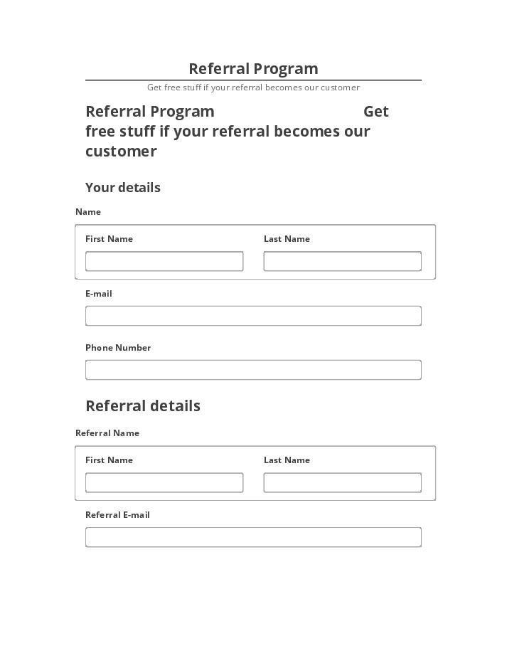 Integrate Referral Program Salesforce