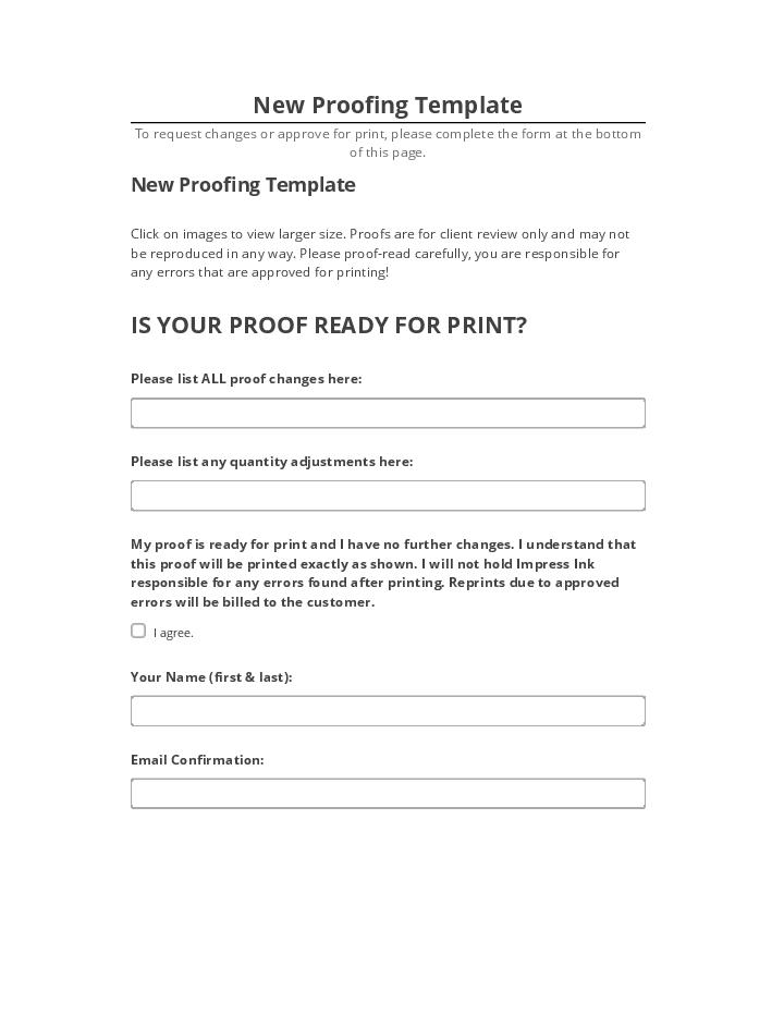 Archive New Proofing Template Netsuite