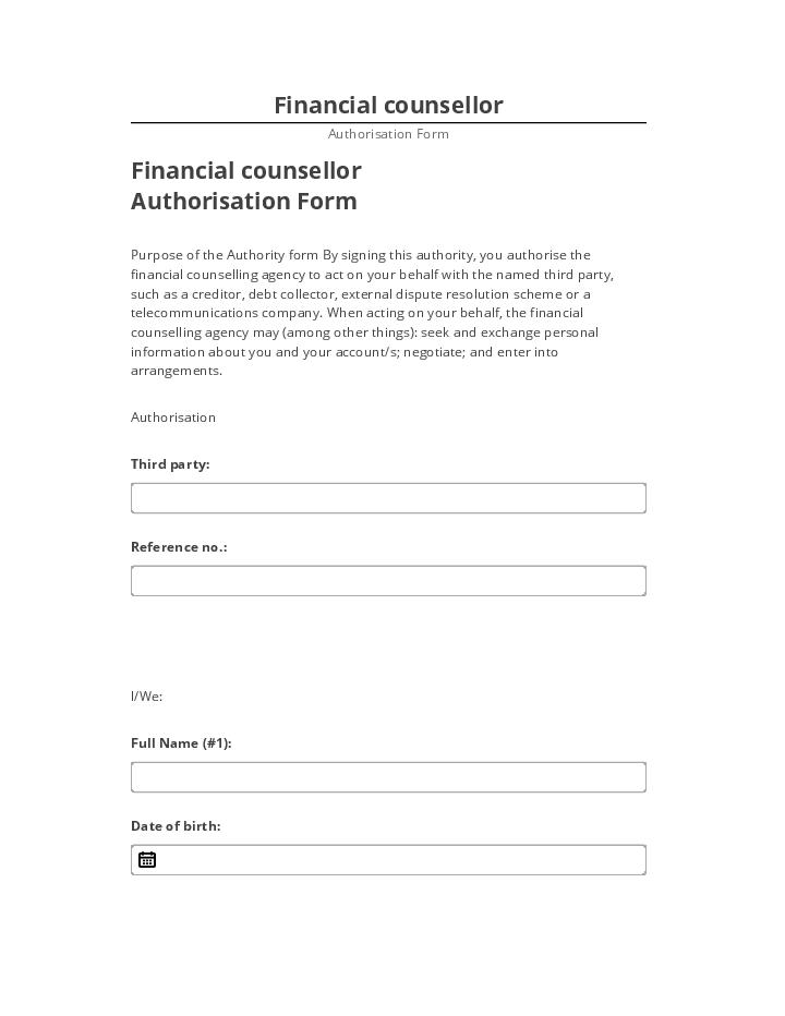 Update Financial counsellor Microsoft Dynamics