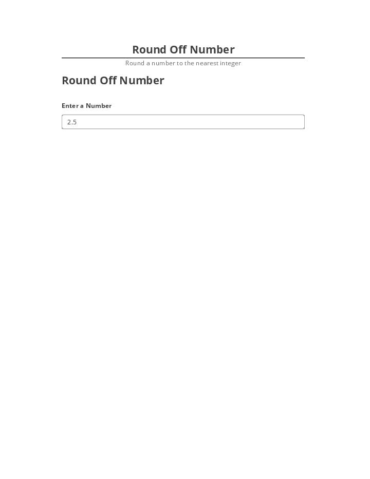 Automate Round Off Number