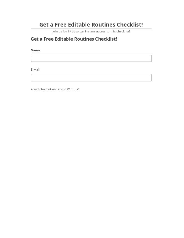 Update Get a Free Editable Routines Checklist! Salesforce