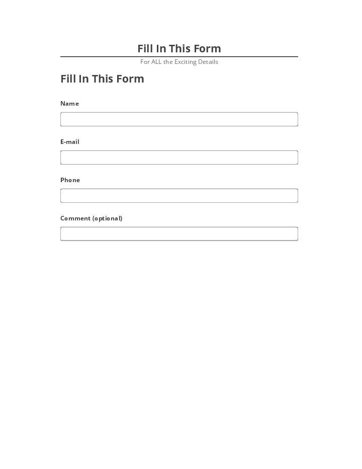 Arrange Fill In This Form Netsuite