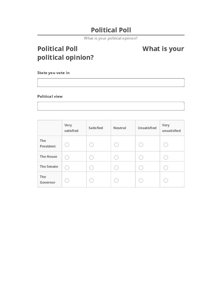 Integrate Political Poll Microsoft Dynamics
