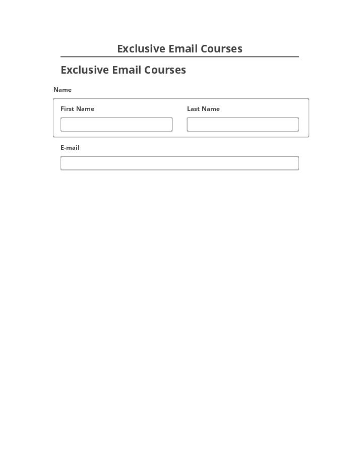 Synchronize Exclusive Email Courses Microsoft Dynamics