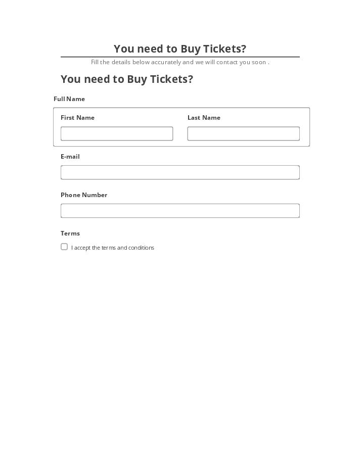 Extract You need to Buy Tickets?