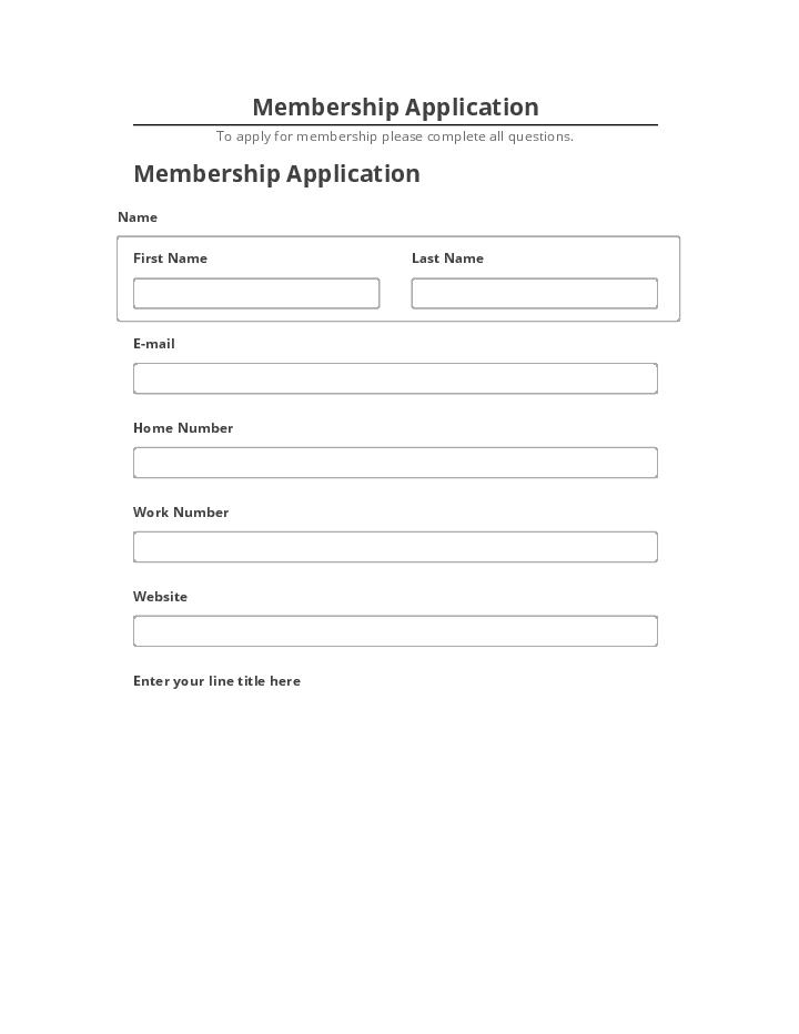 Manage Membership Application Salesforce