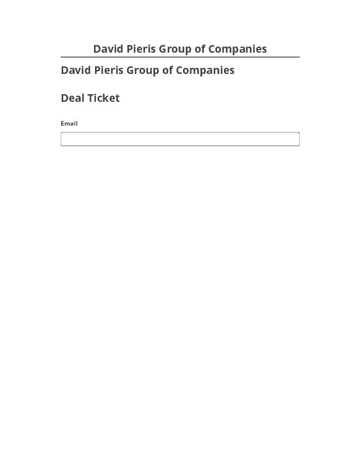 Arrange David Pieris Group of Companies