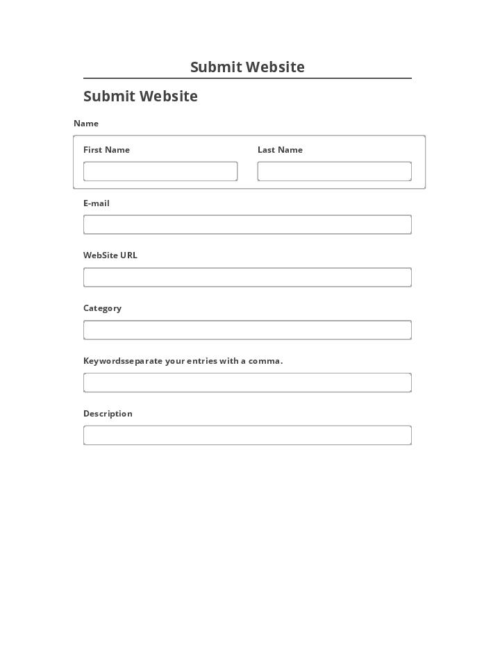 Manage Submit Website Netsuite