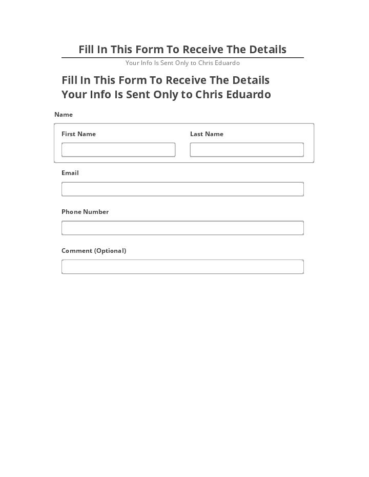 Automate Fill In This Form To Receive The Details Netsuite