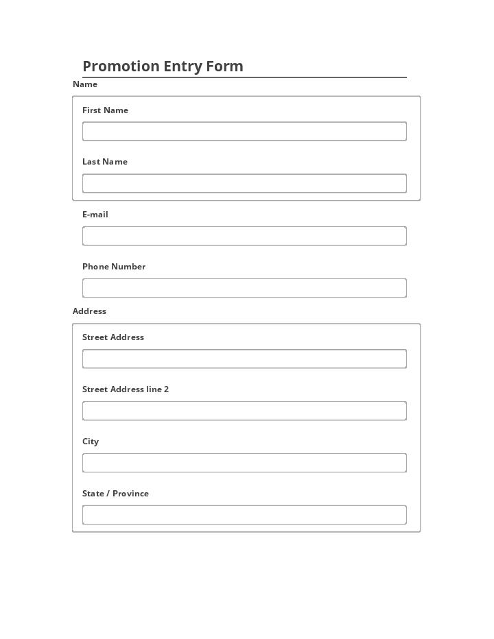 Export Promotion Entry Form Netsuite