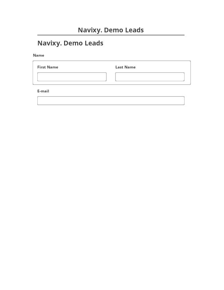 Extract Navixy. Demo Leads Netsuite