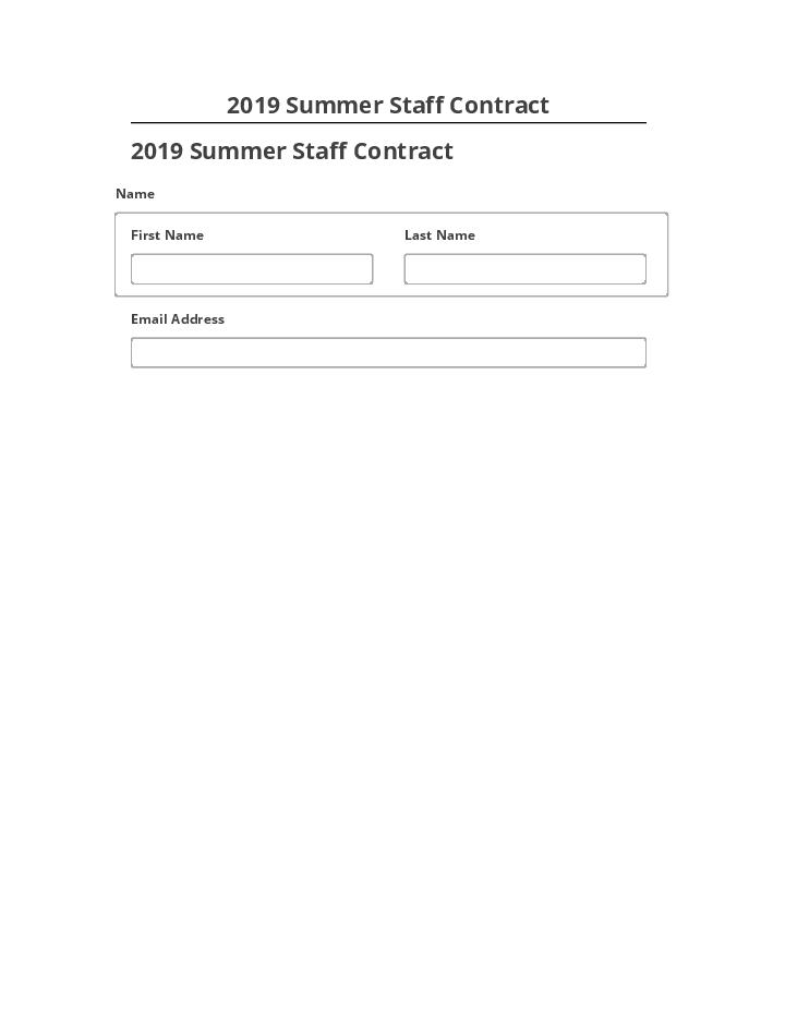 Export 2019 Summer Staff Contract Microsoft Dynamics