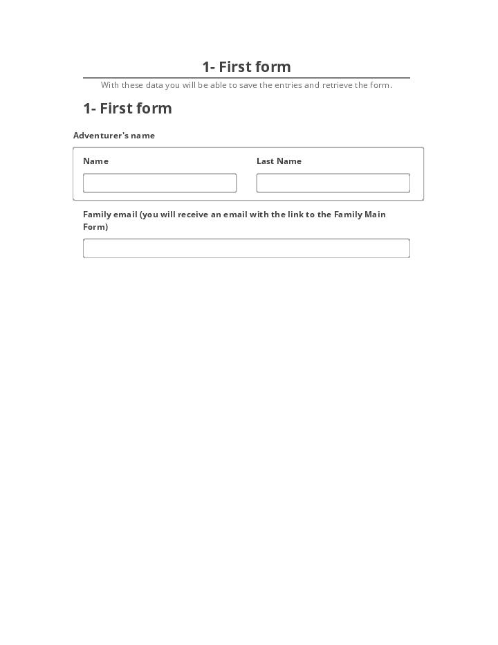 Pre-fill 1- First form Netsuite