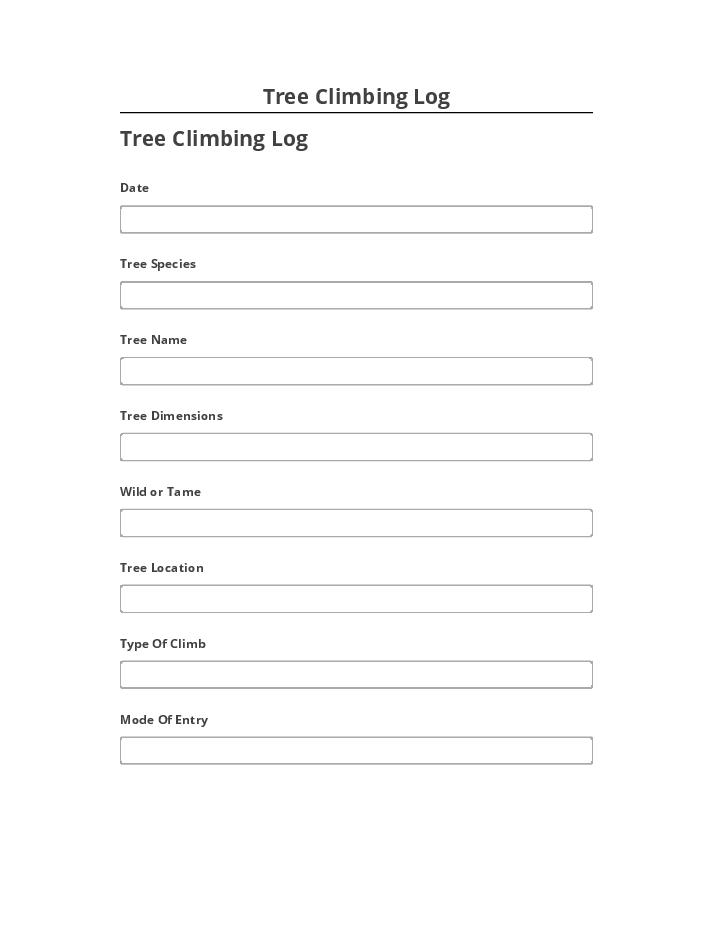 Incorporate Tree Climbing Log Salesforce