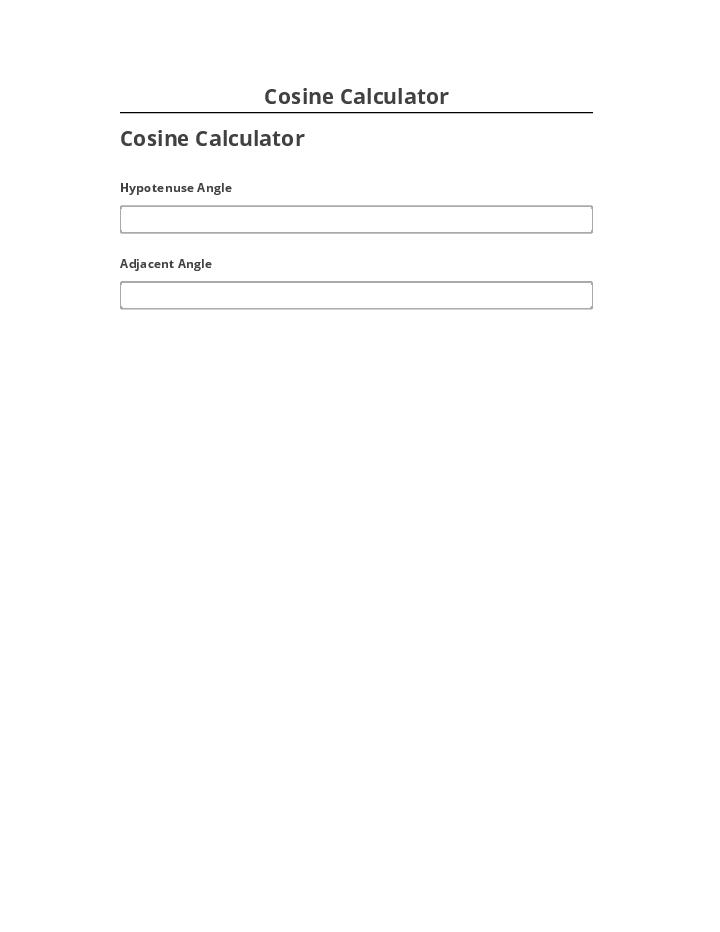 Incorporate Cosine Calculator Salesforce
