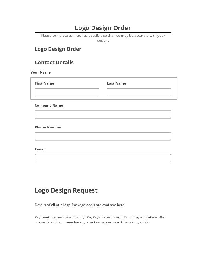 Integrate Logo Design Order