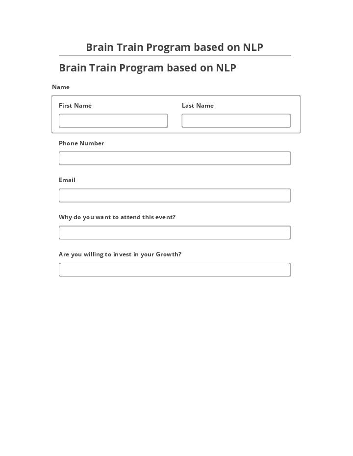 Extract Brain Train Program based on NLP