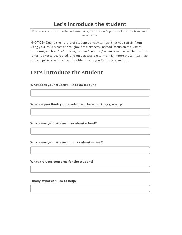 Automate Let's introduce the student Microsoft Dynamics