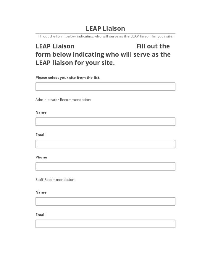 Integrate LEAP Liaison Salesforce