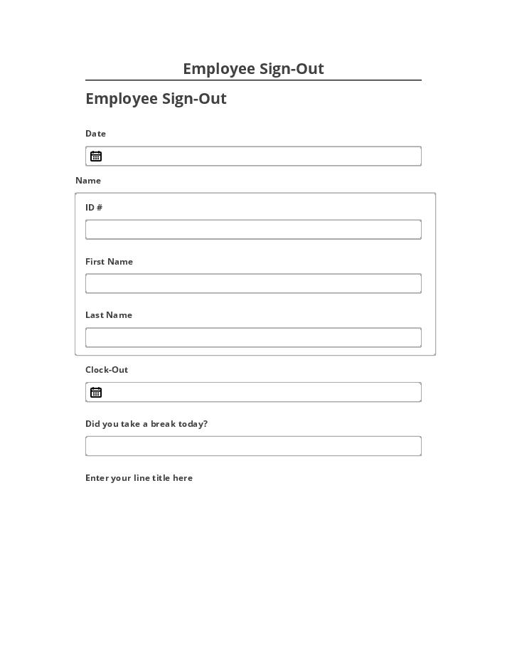 Synchronize Employee Sign-Out Netsuite