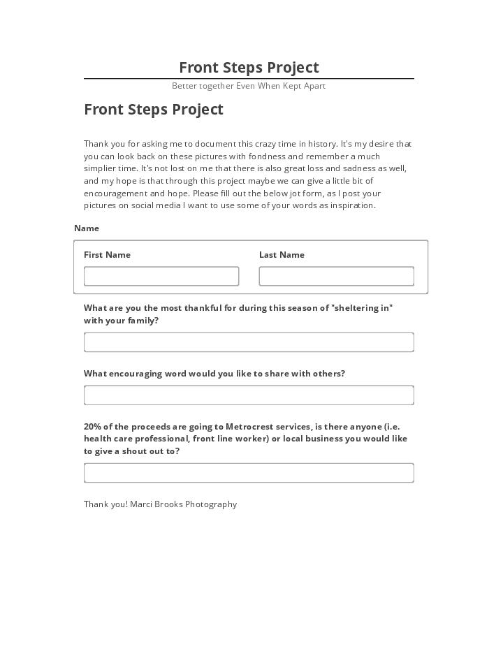 Export Front Steps Project Microsoft Dynamics