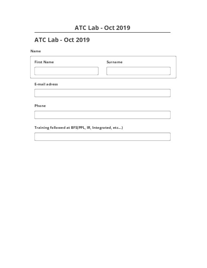 Manage ATC Lab - Oct 2019