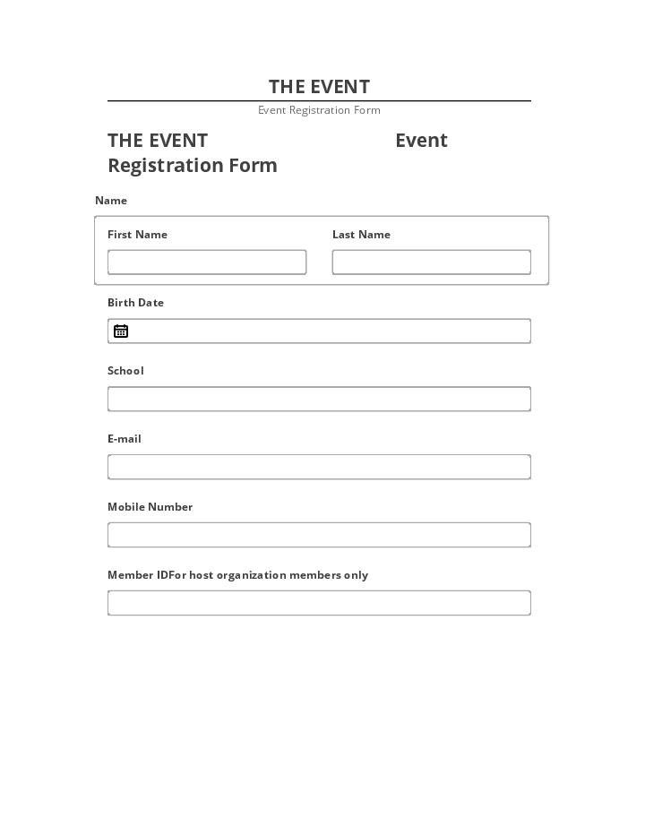 Synchronize THE EVENT Netsuite