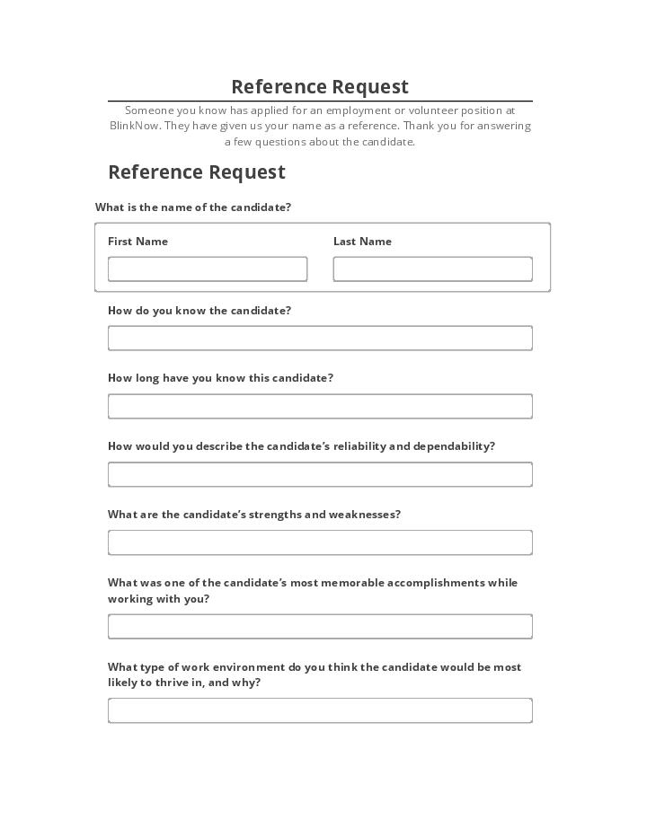 Integrate Reference Request Microsoft Dynamics