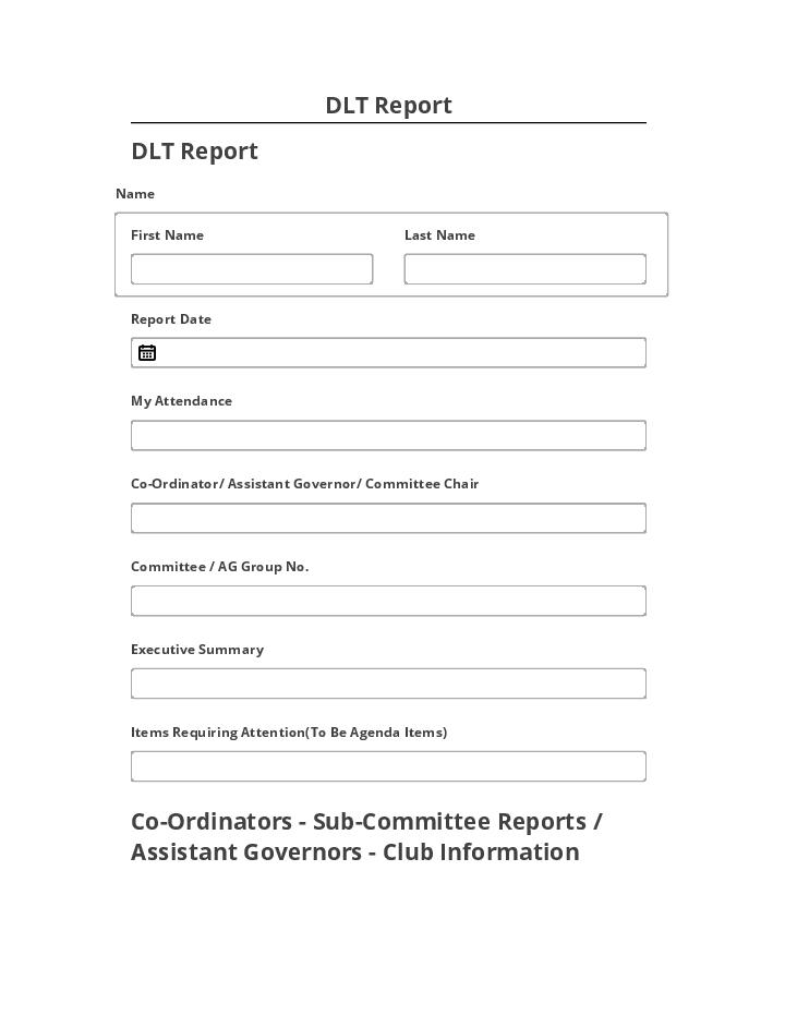 Manage DLT Report Salesforce