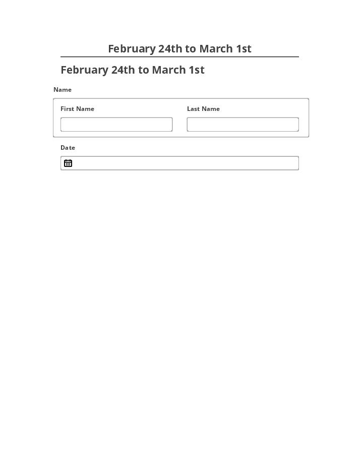 Manage February 24th to March 1st Netsuite