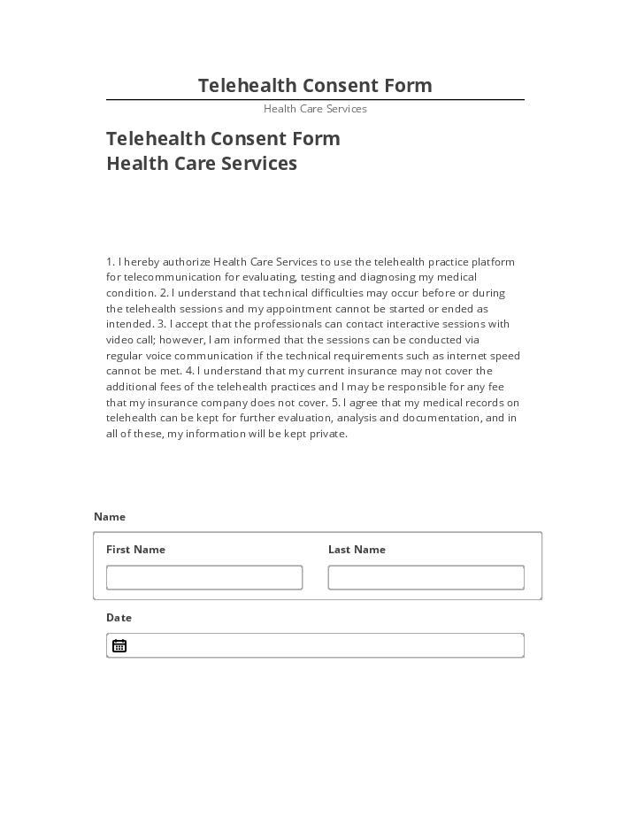 Automate Telehealth Consent Form