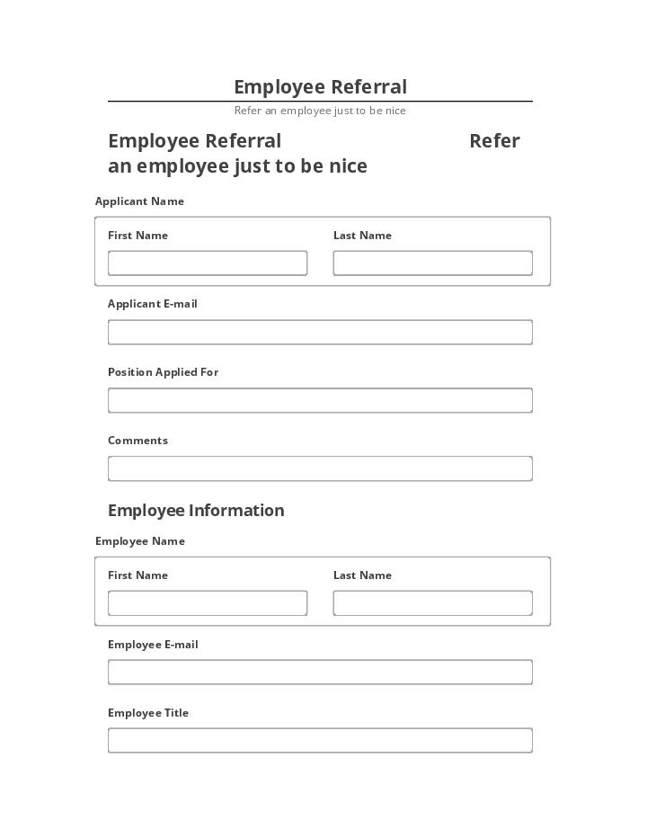 Integrate Employee Referral