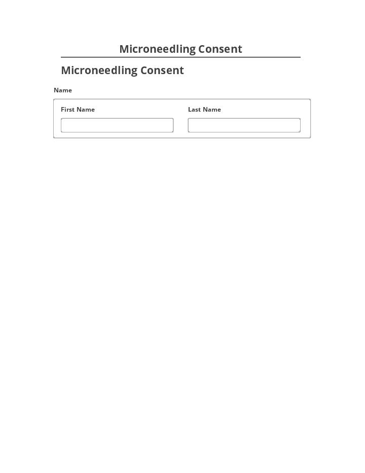 Automate Microneedling Consent Netsuite