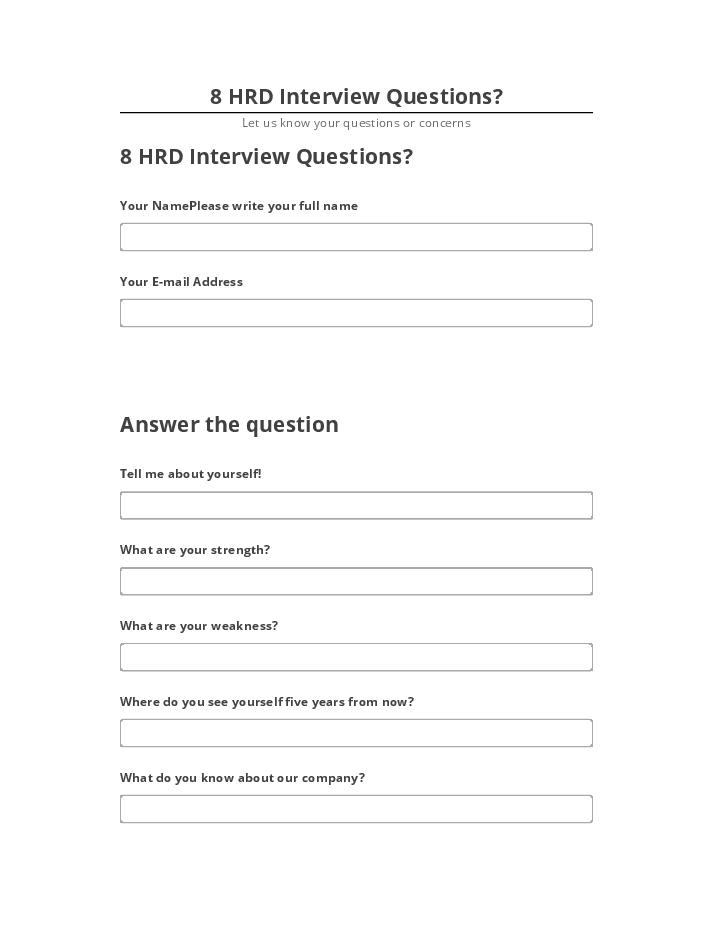Automate 8 HRD Interview Questions? Microsoft Dynamics
