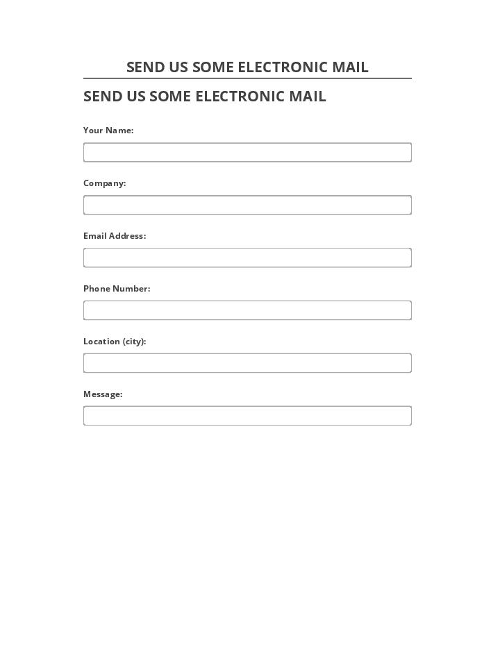 Manage SEND US SOME ELECTRONIC MAIL Netsuite