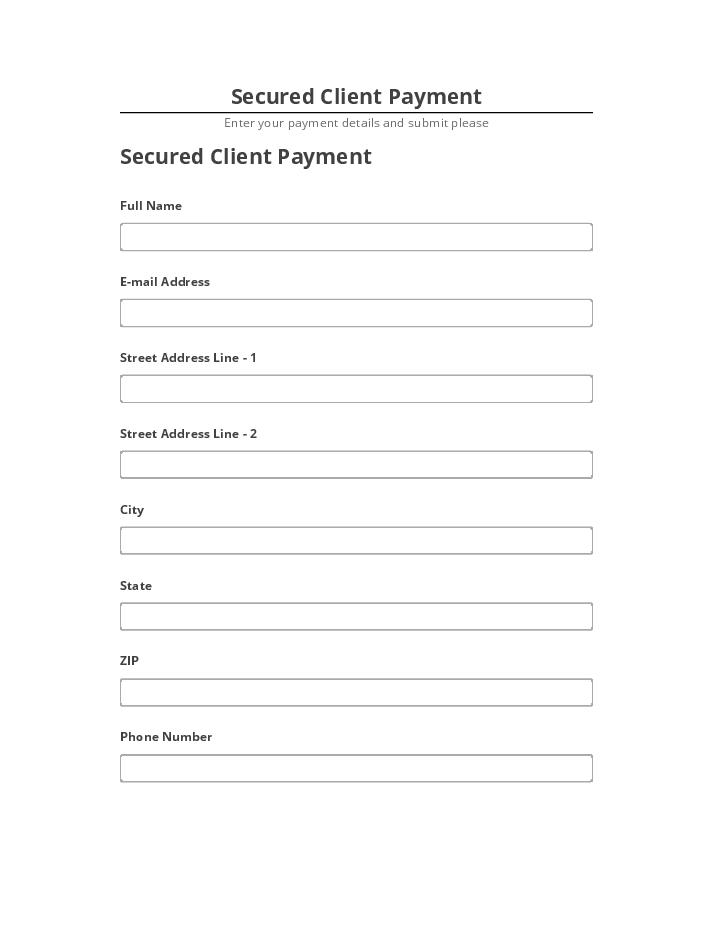 Extract Secured Client Payment Netsuite