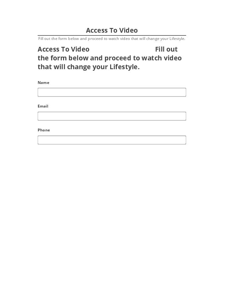 Update Access To Video Netsuite
