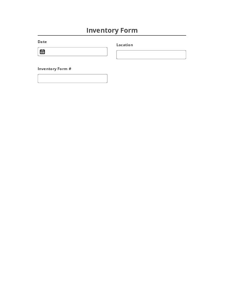 Automate Inventory Form Salesforce