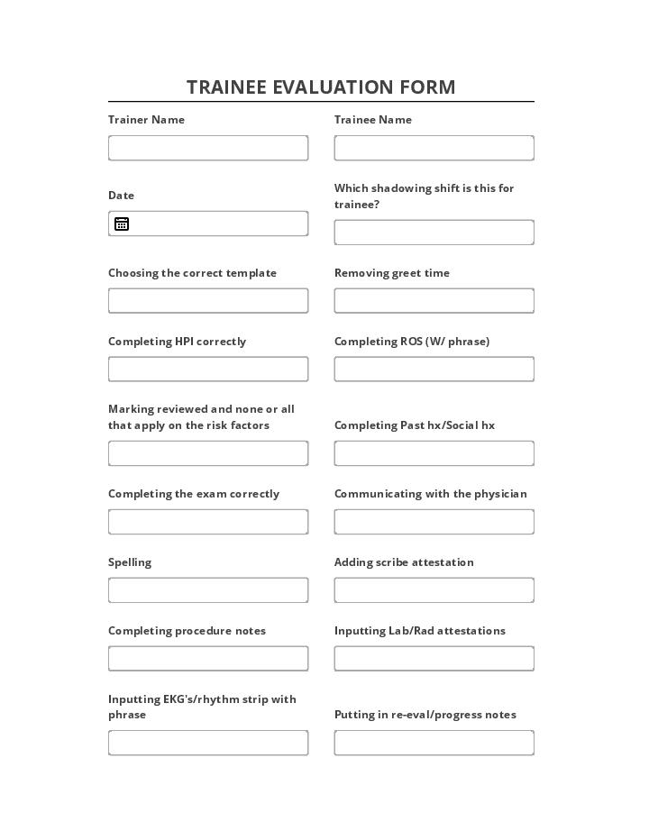 Archive TRAINEE EVALUATION FORM Netsuite