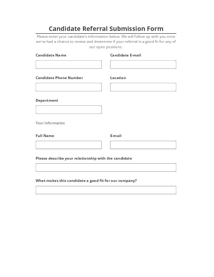 Arrange Candidate Referral Submission Form Netsuite